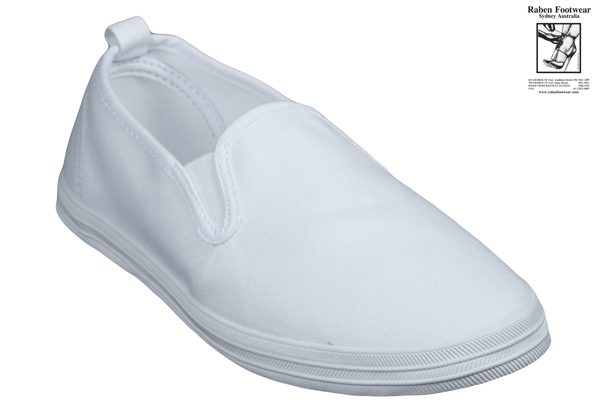 cheap white canvas slip on shoes