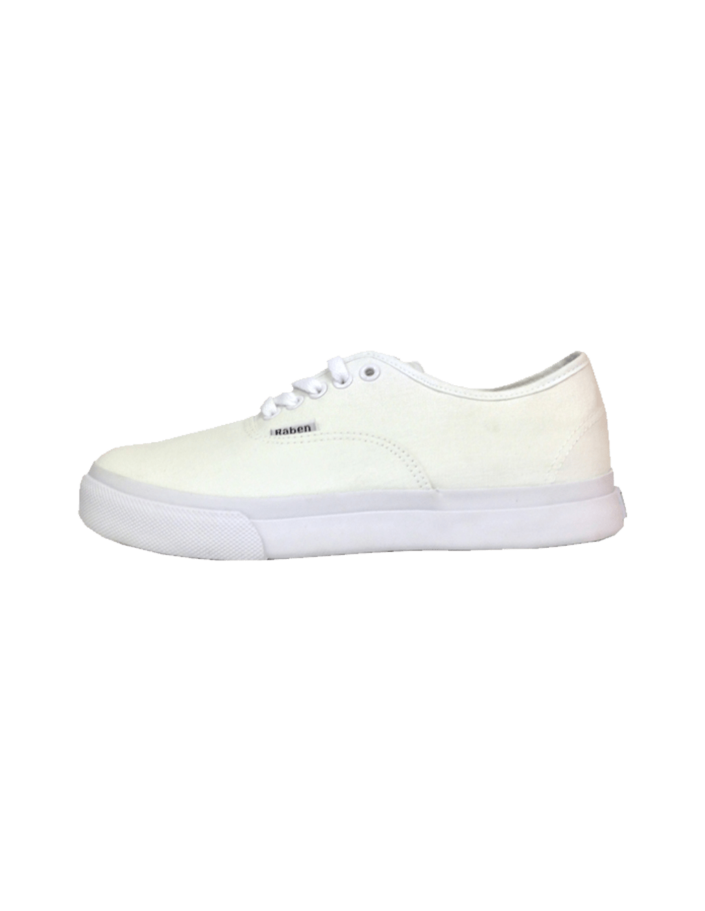 RABEN Canvas Classics Lace Up White - Raben Footwear