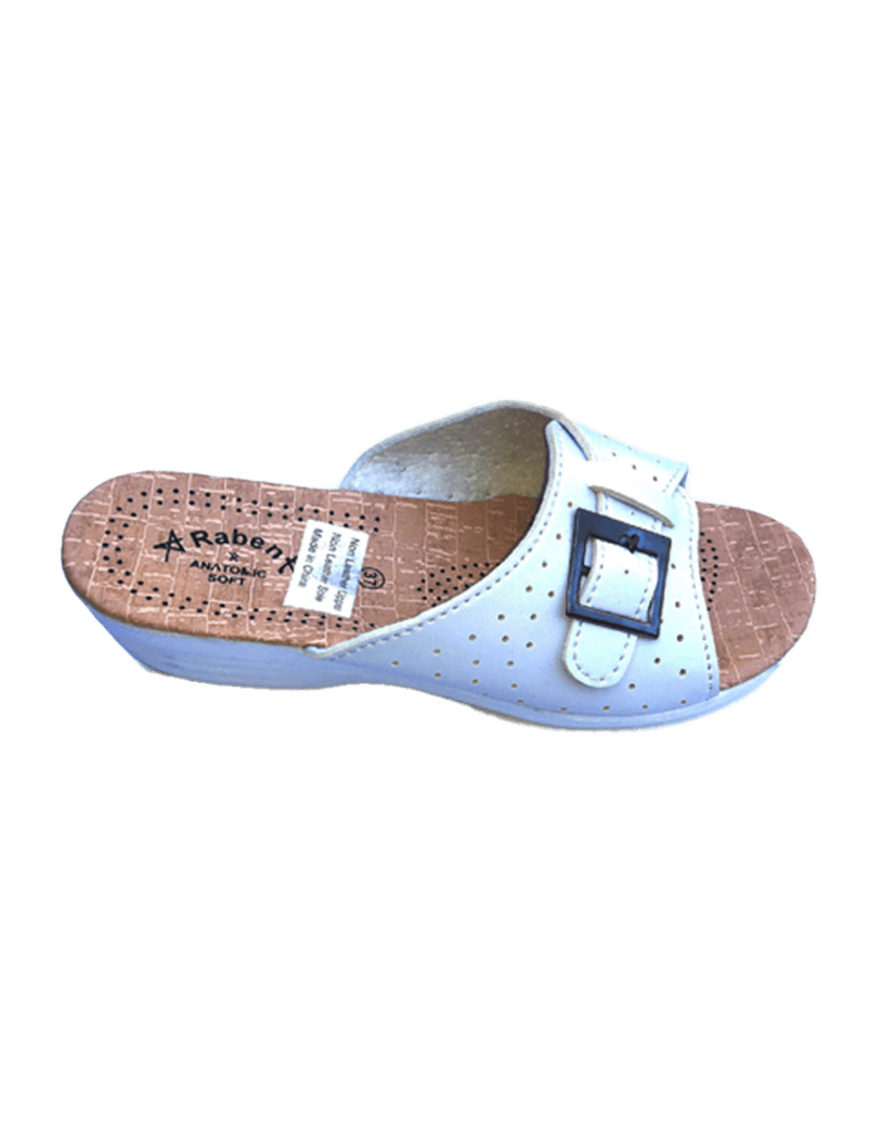 RABEN WOMEN SANDAL WHITE RAB-0178 - Raben Footwear